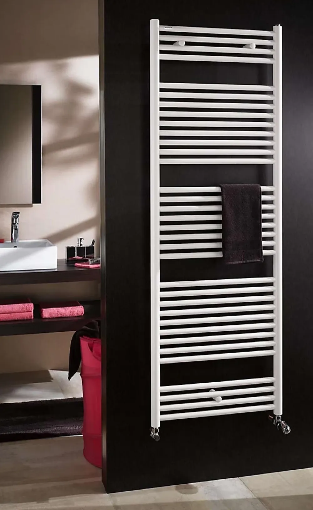 Acova Sèche-serviettes eau chaude ATOLL Spa - Puissance: 388W - Lg 500mm - Ht 746mm