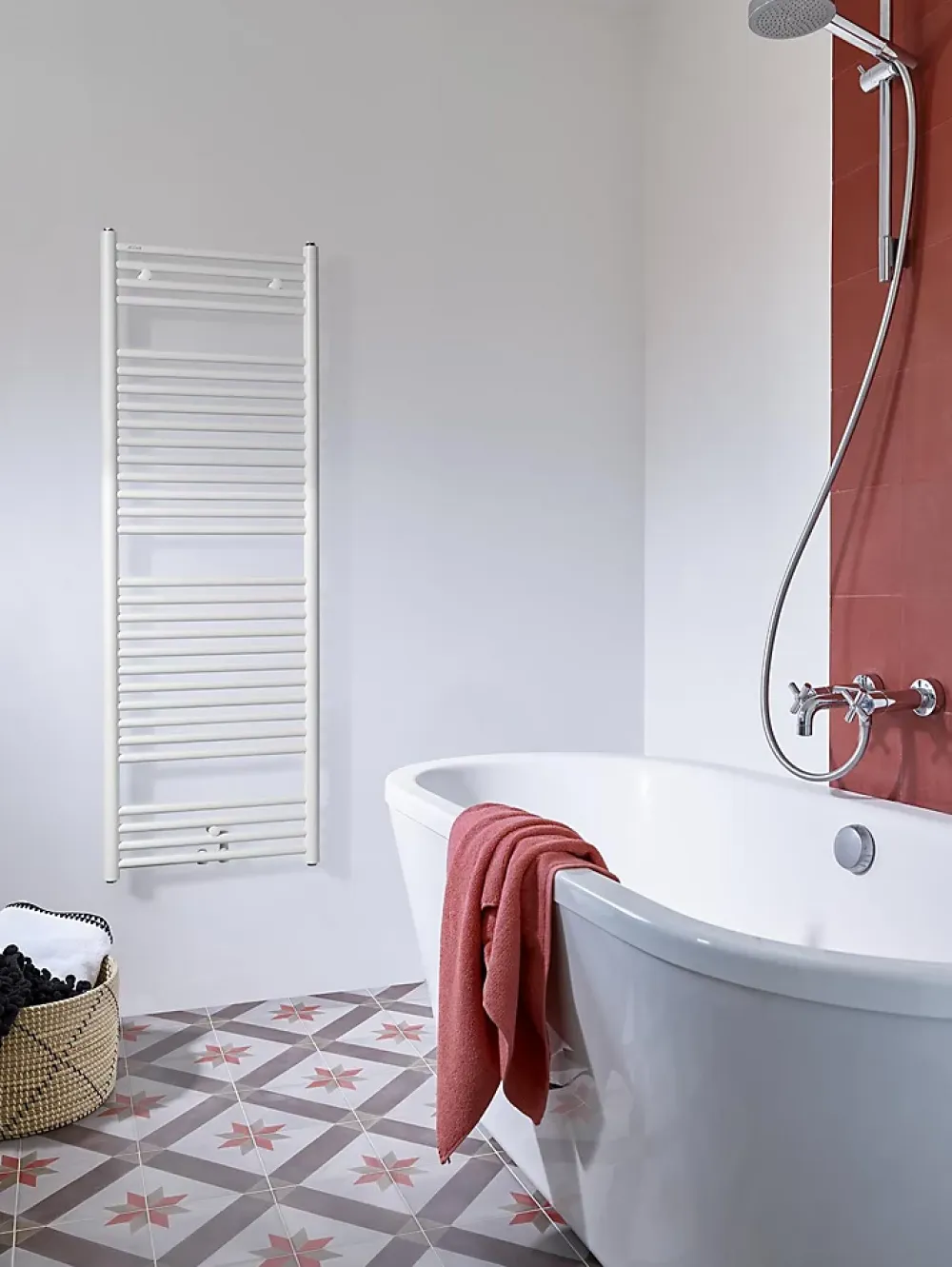 Acova Sèche-serviettes eau chaude ATOLL Spa - Puissance: 388W - Lg 500mm - Ht 746mm