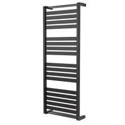 GoodHome Sèche-serviettes eau chaude en acier Loreto vertical anthracite 679 W