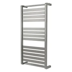 GoodHome Sèche-serviettes eau chaude Loreto vertical gris/argent 546 W