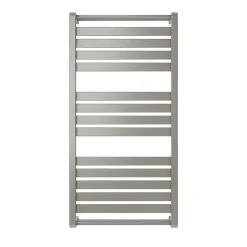 GoodHome Sèche-serviettes eau chaude Loreto vertical gris/argent 546 W