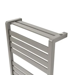 GoodHome Sèche-serviettes eau chaude Loreto vertical gris/argent 546 W