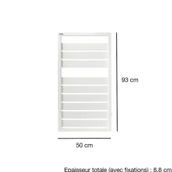 Acova Sèche-serviettes eau chaude en acier Astrakan anthracite 432W