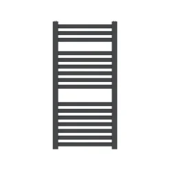 GoodHome Sèche-serviettes eau chaude en acier Aspley argent 413W