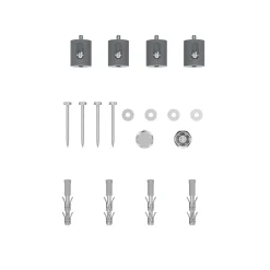 GoodHome Sèche-serviettes eau chaude en acier Aspley argent 413W