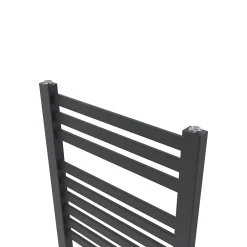 GoodHome Sèche-serviettes eau chaude en acier Aspley argent 413W