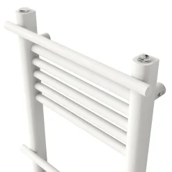 GoodHome Sèche-serviettes eau chaude en acier Solna vertical blanc mat 459 W