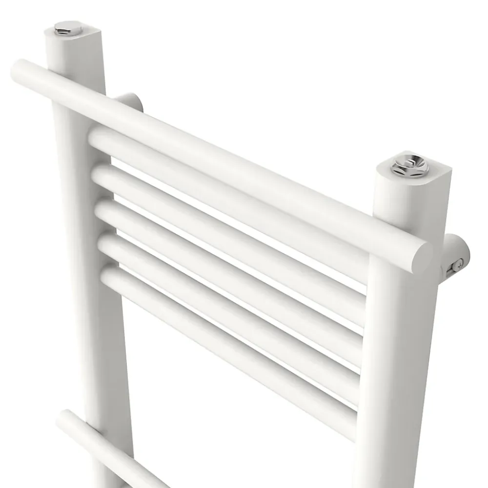GoodHome Sèche-serviettes eau chaude en acier Solna vertical blanc mat 459 W
