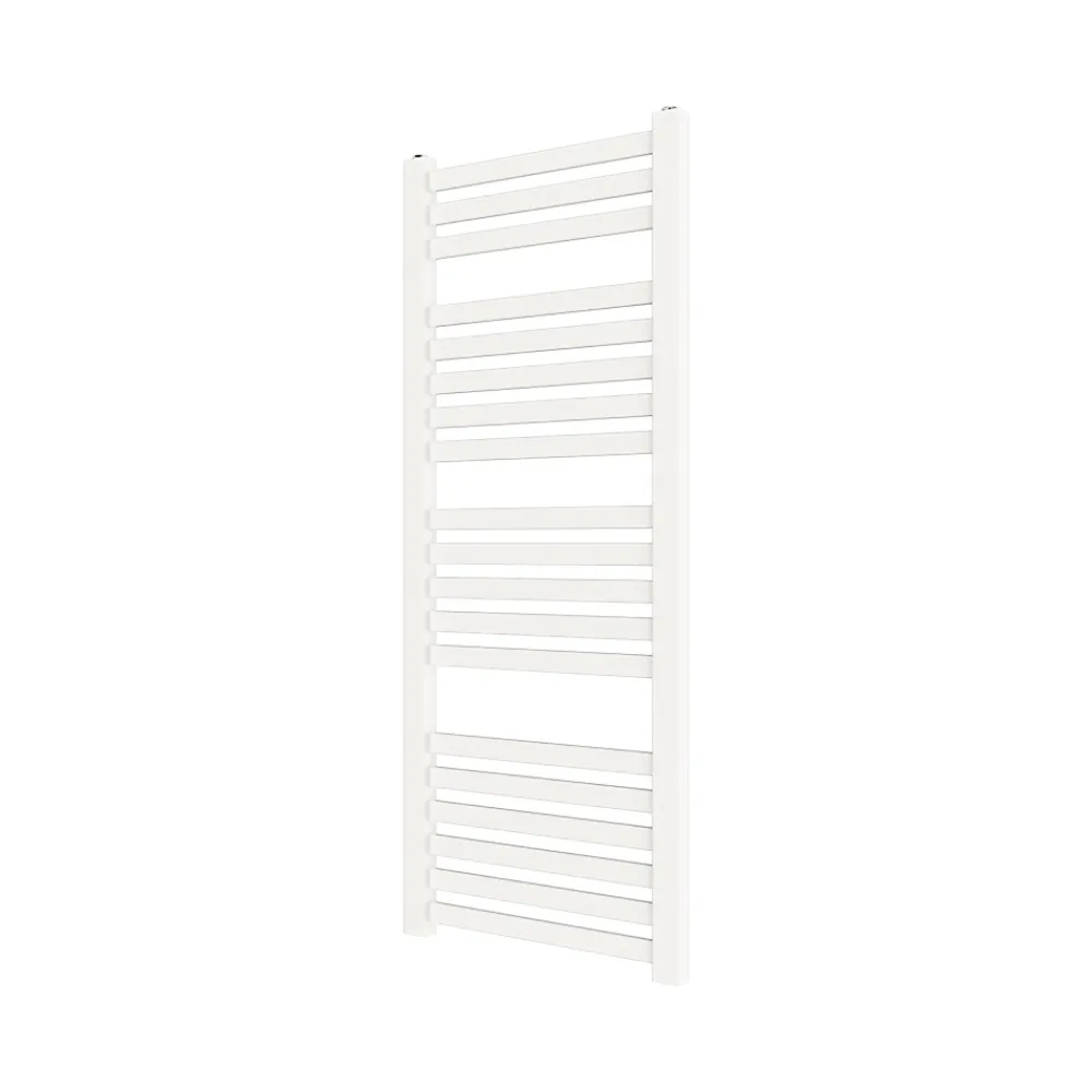 GoodHome Sèche-serviettes eau chaude en acier Aspley blanc 485W