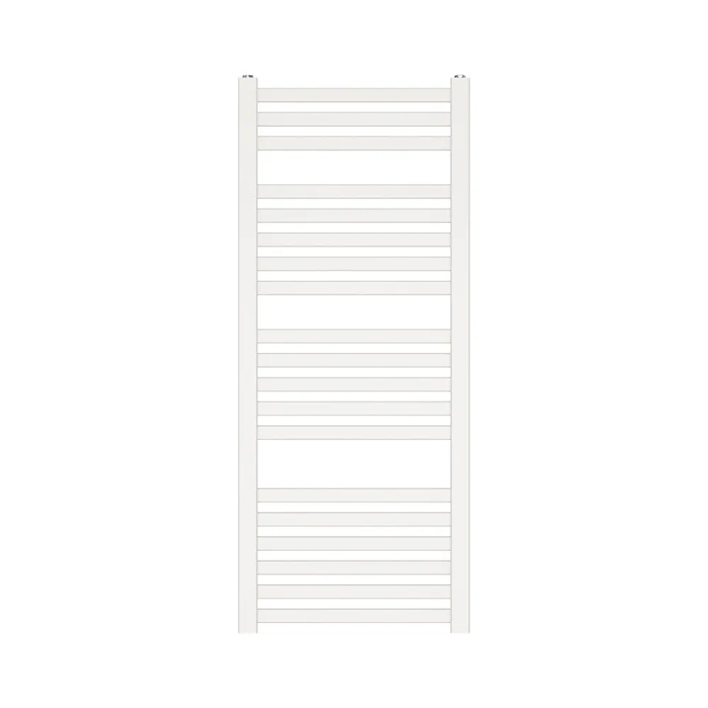 GoodHome Sèche-serviettes eau chaude en acier Aspley blanc 485W