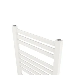 GoodHome Sèche-serviettes eau chaude en acier Aspley blanc 485W