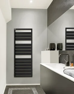 Acova Sèche-serviettes eau chaude en acier Astrakan noir 608W