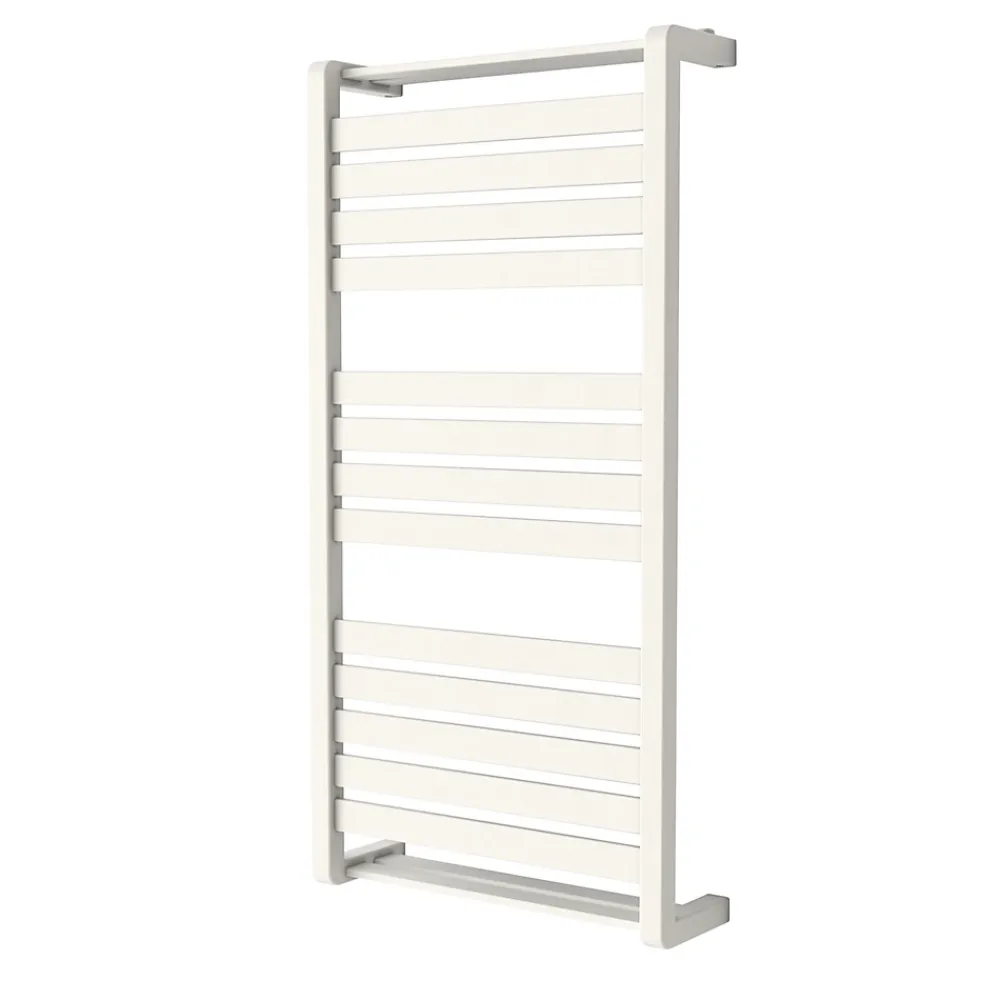 GoodHome Sèche-serviettes eau chaude en acier Loreto vertical blanc 546 W