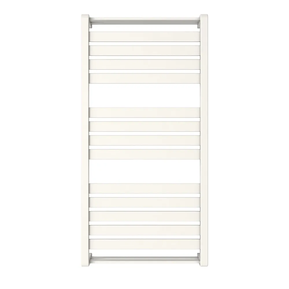 GoodHome Sèche-serviettes eau chaude en acier Loreto vertical blanc 546 W