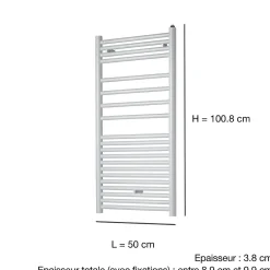 Acova Sèche-serviettes eau chaude en acier Angora 460W