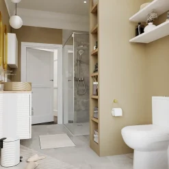 Sèche-Serviettes Eau Chaude|GoodHome Sèche-serviettes eau chaude en acier Duala blanc 16 barres - 325 W