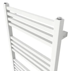 Sèche-Serviettes Eau Chaude|GoodHome Sèche-serviettes eau chaude en acier Duala blanc 16 barres - 325 W