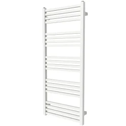 GoodHome Sèche-serviettes eau chaude en acier Duala blanc 20 barres - 438 W