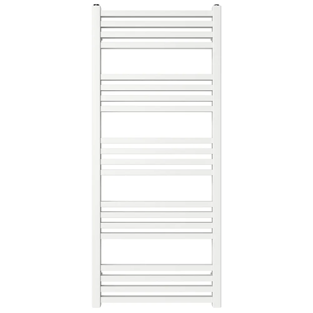 GoodHome Sèche-serviettes eau chaude en acier Duala blanc 20 barres - 438 W