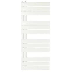 GoodHome Sèche-serviettes eau chaude en acier Boxwood blanc 488W