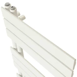 GoodHome Sèche-serviettes eau chaude en acier Boxwood blanc 488W