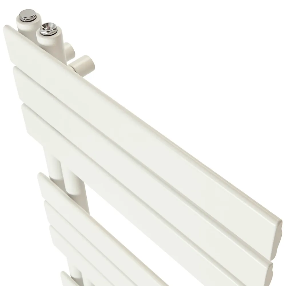 GoodHome Sèche-serviettes eau chaude en acier Boxwood blanc 488W