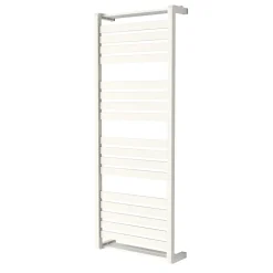 Sèche-Serviettes Eau Chaude|GoodHome Sèche-serviettes eau chaude en acier Loreto vertical blanc 679 W