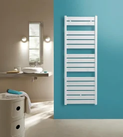 Sèche-Serviettes Eau Chaude|Acova Sèche-serviettes eau chaude en acier Madras blanc 791W