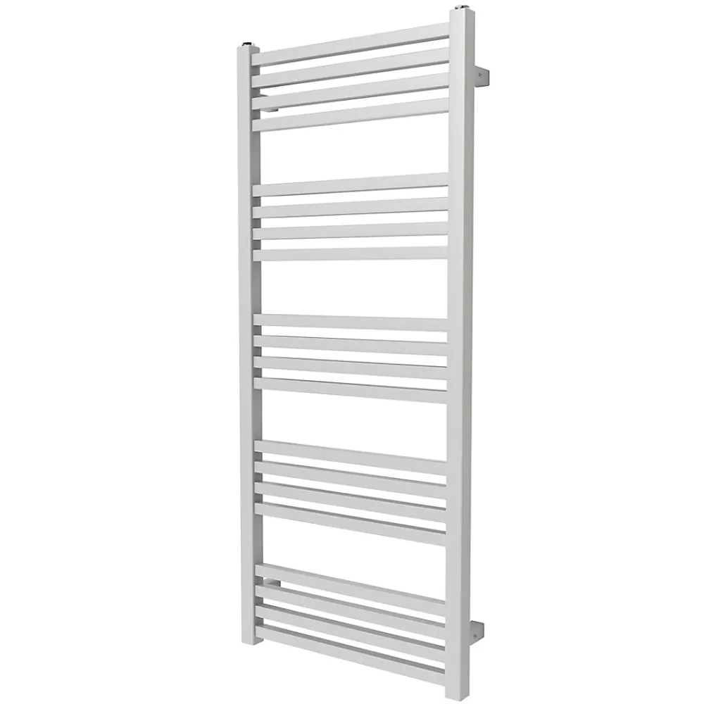 GoodHome Sèche-serviettes eau chaude en acier Duala gris 20 barres - 438 W