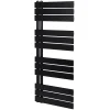 Sèche-Serviettes Eau Chaude|GoodHome Sèche-serviettes eau chaude en acier Boxwood noir 488W