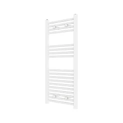 Flomasta Sèche-serviettes eau chaude en acier blanc 411W
