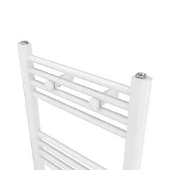 Flomasta Sèche-serviettes eau chaude en acier blanc 411W