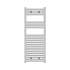 Flomasta Sèche-serviettes eau chaude plat en acier argent 333W