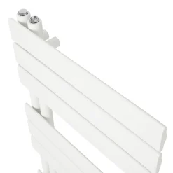 Sèche-Serviettes Eau Chaude|GoodHome Sèche-serviettes eau chaude en acier Boxwood blanc 379W