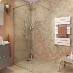 Sèche-Serviettes Eau Chaude|GoodHome Sèche-serviettes eau chaude en acier Boxwood blanc 379W