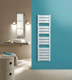 Sèche-Serviettes Eau Chaude|Acova Sèche-serviettes eau chaude en acier Madras blanc 516W