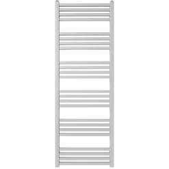 Sèche-Serviettes Eau Chaude|GoodHome Sèche-serviettes eau chaude en acier Duala gris 24 barres - 518 W