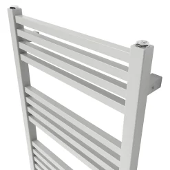 Sèche-Serviettes Eau Chaude|GoodHome Sèche-serviettes eau chaude en acier Duala gris 24 barres - 518 W