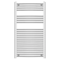 Flomasta Sèche-serviettes eau chaude en acier Blyss chrome 382W