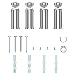 Flomasta Sèche-serviettes eau chaude en acier Blyss chrome 382W