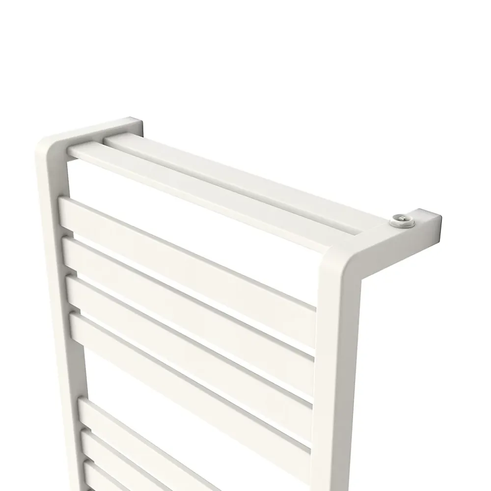 GoodHome Sèche-serviettes eau chaude en acier Loreto vertical blanc 344 W