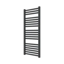 GoodHome Sèche-serviettes eau chaude en acier Aspley argent 485W