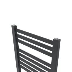 GoodHome Sèche-serviettes eau chaude en acier Aspley argent 485W