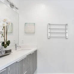 Sèche-Serviettes Électrique|Fishtec Sèche-Serviettes Electrique Salle de Bain 60 W