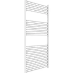 Sèche-Serviettes Eau Chaude|Kiamami Valentina Sèche-Serviettes En Acier Blanc 75X150 Avec 30 Tubes Horizontaux