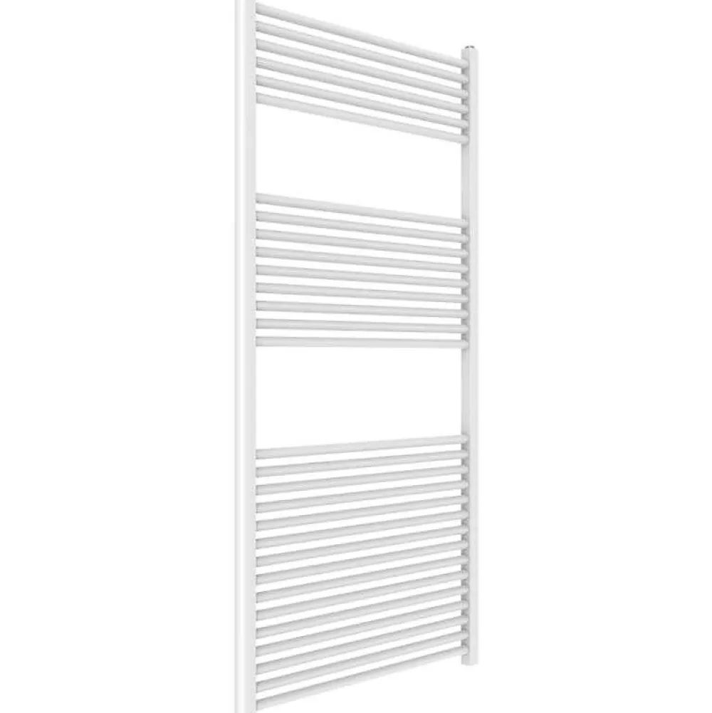 Sèche-Serviettes Eau Chaude|Kiamami Valentina Sèche-Serviettes En Acier Blanc 75X150 Avec 30 Tubes Horizontaux