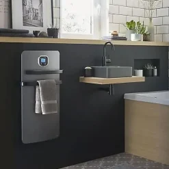 Intuis Sèche-serviettes Helia 1200W gris anthracite