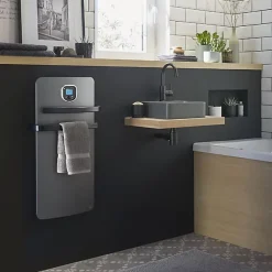 Intuis Sèche-serviettes Helia 1200W gris anthracite