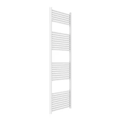 Kiamami Valentina Sèche-Serviettes Hydraulique En Acier Blanc Pour Salle De Bain 55X180cm