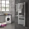 Sèche-Serviettes Électrique|Deltacalor Sèche-serviettes électrique à inertie fluide Papillon2 500W blanc